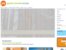 Tablet Screenshot of greentravelerguides.com